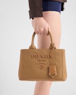 Prada Jardinière small cotton canvas handbag - Image 7